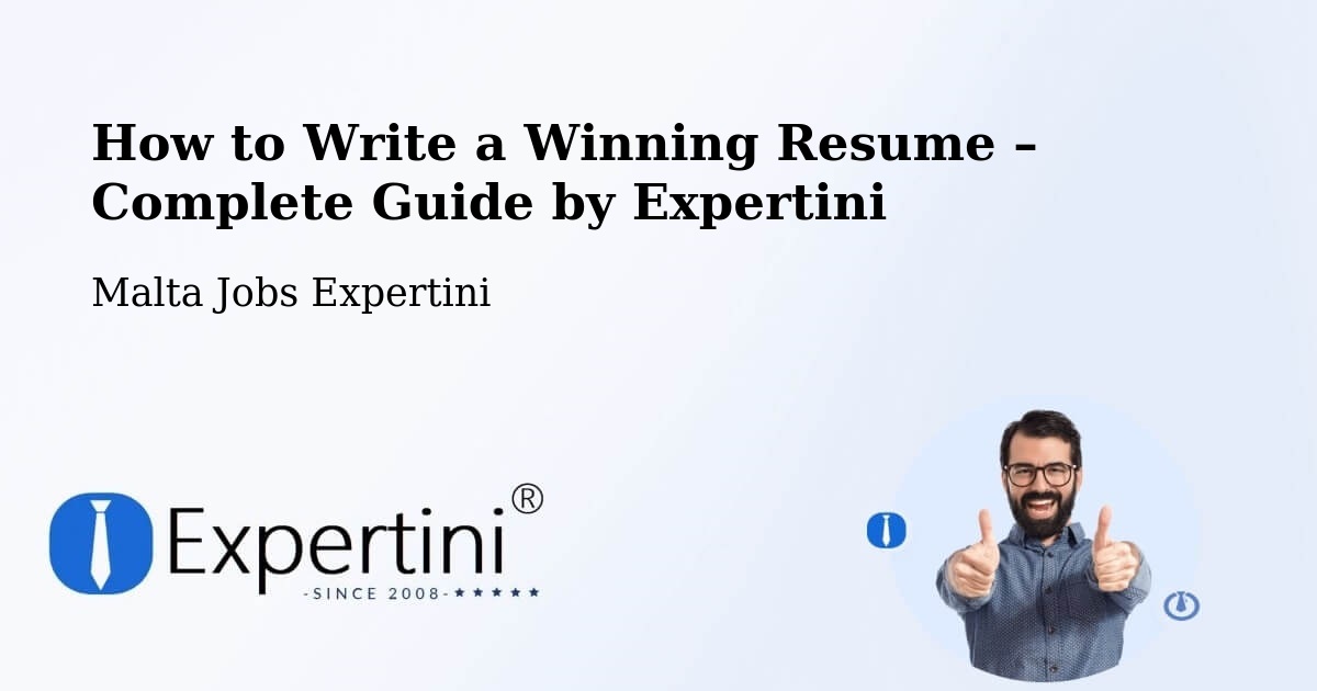 Resume Writing Guide for Job Seekers – Imtarfa - Imtarfa, Malta Jobs Expertini