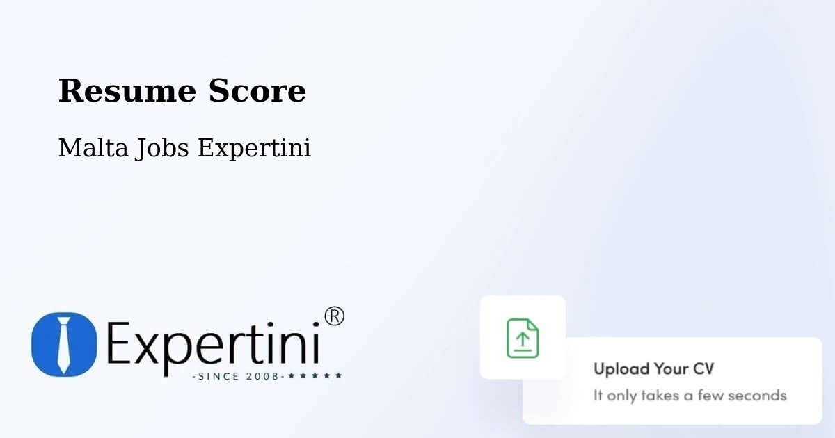Resume Score & Job Description Match Tool – Imtarfa - Malta Jobs Expertini